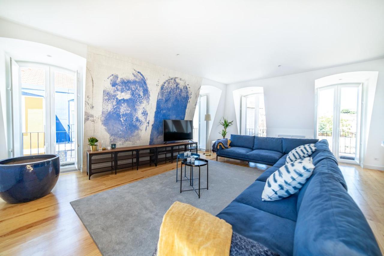 Blue By The River 4 - Unique Penthouse Duplex With A View Lissabon Exterior foto