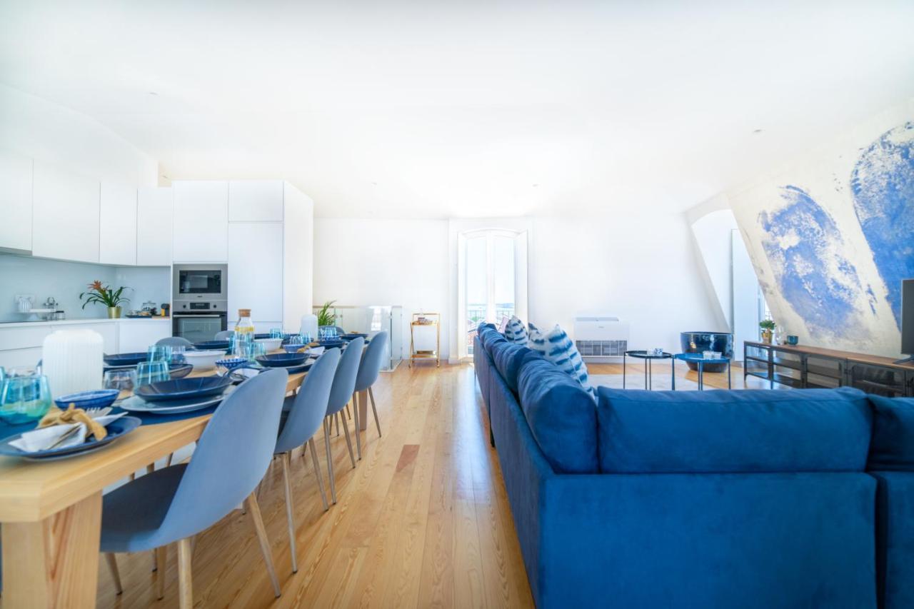 Blue By The River 4 - Unique Penthouse Duplex With A View Lissabon Exterior foto